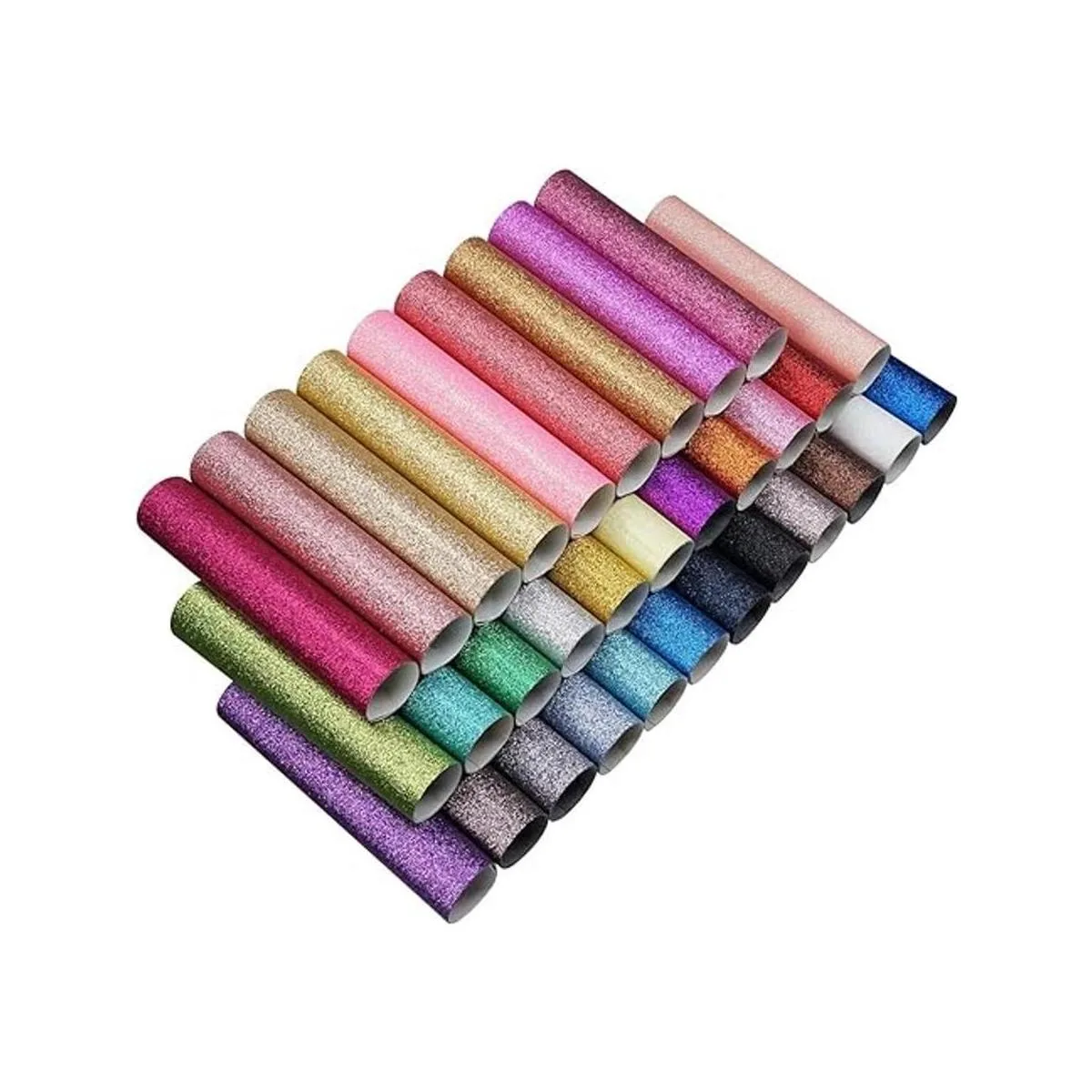 Hojas de espuma sintética con purpurina de 32 colores de 8_5