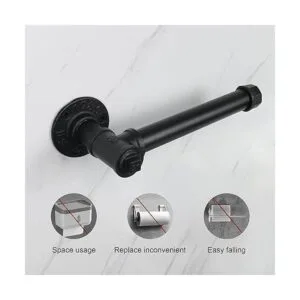 Jeasor Soporte de papel higiénico para tubo industrial_2