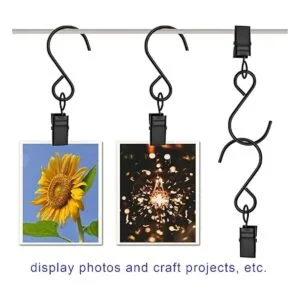 AMZSEVEN Ganchos en S de acero inoxidable 50 clips de_6