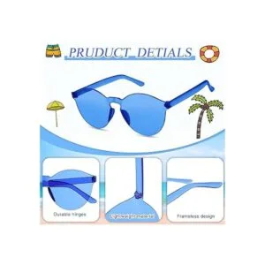 Paquete de 12 gafas de sol redondas sin montura_4