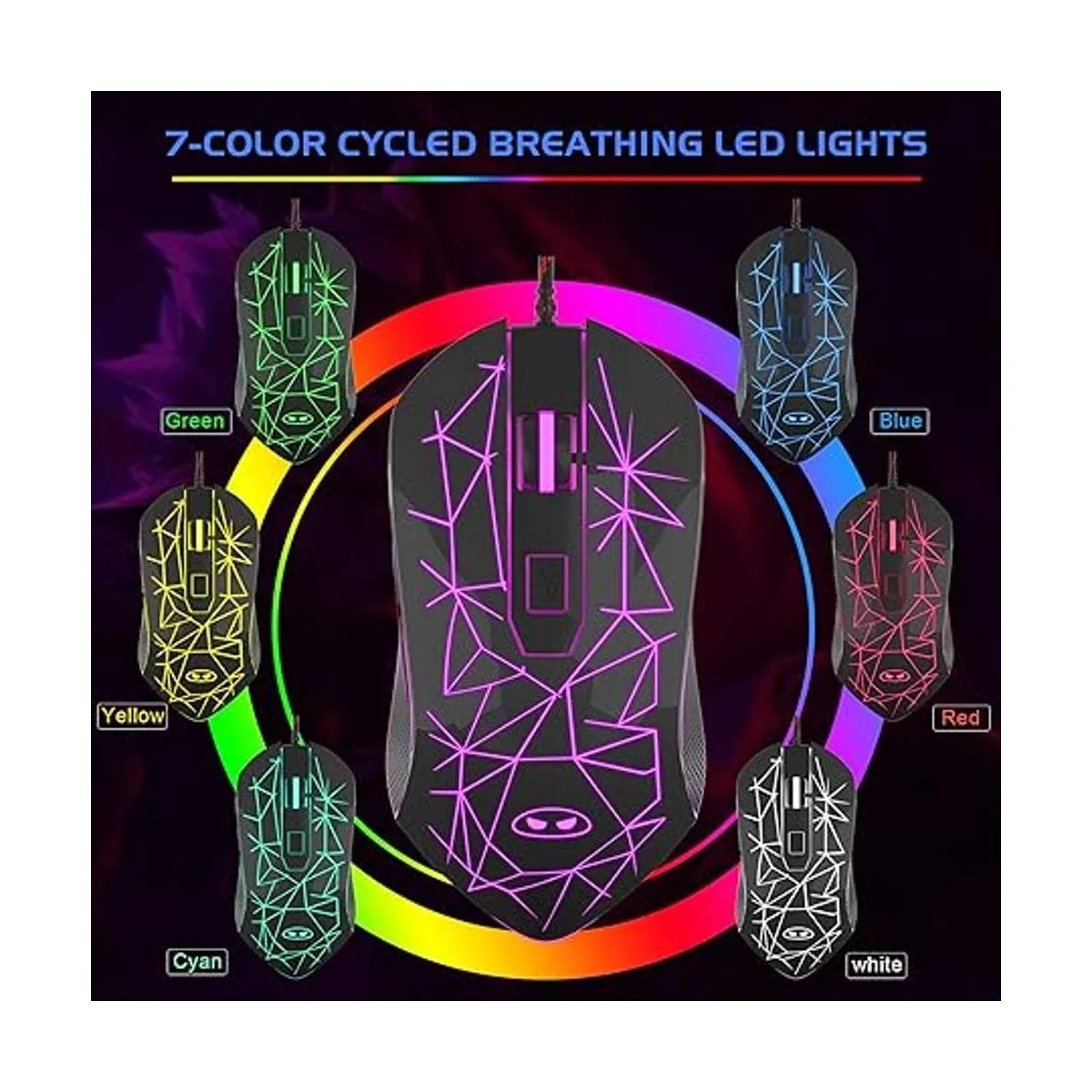 MageGee G6 Ratón óptico USB ergonómico con_6