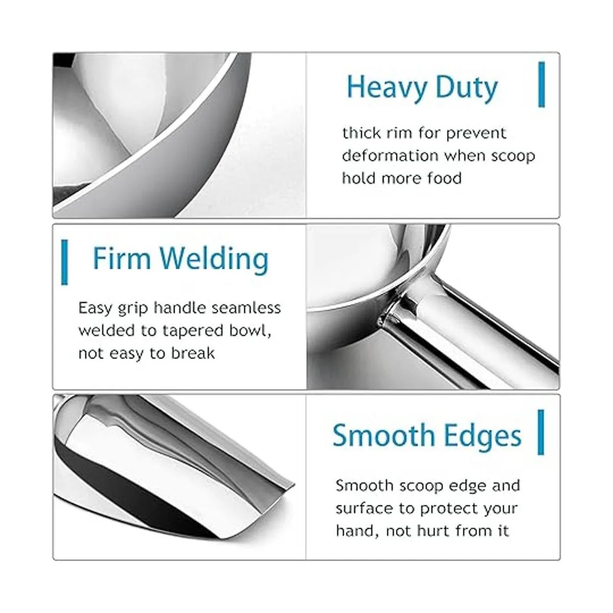 Cucharada de hielo de 6.8 fl oz de acero inoxidable PP_3