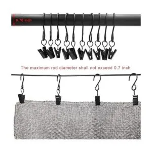 AMZSEVEN Ganchos en S de acero inoxidable 50 clips de_4