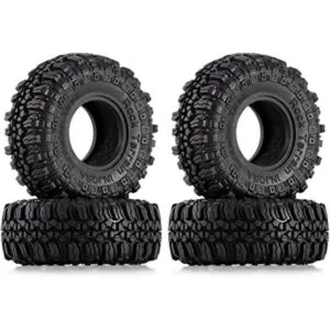 INJORA Neumáticos 1.0 de goma suave para automóvil SCX24_1