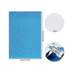 Hojas de espuma sintética con purpurina de 32 colores de 8_3