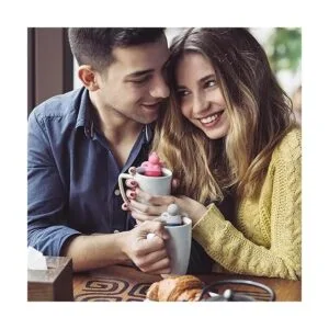 Bonito juego de regalo de infusor de té pareja de té de_4