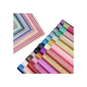 Hojas de espuma sintética con purpurina de 32 colores de 8_4