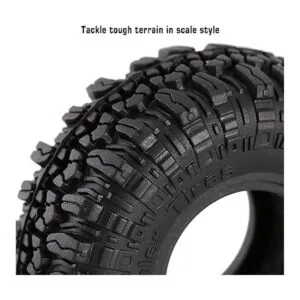 INJORA Neumáticos 1.0 de goma suave para automóvil SCX24_4