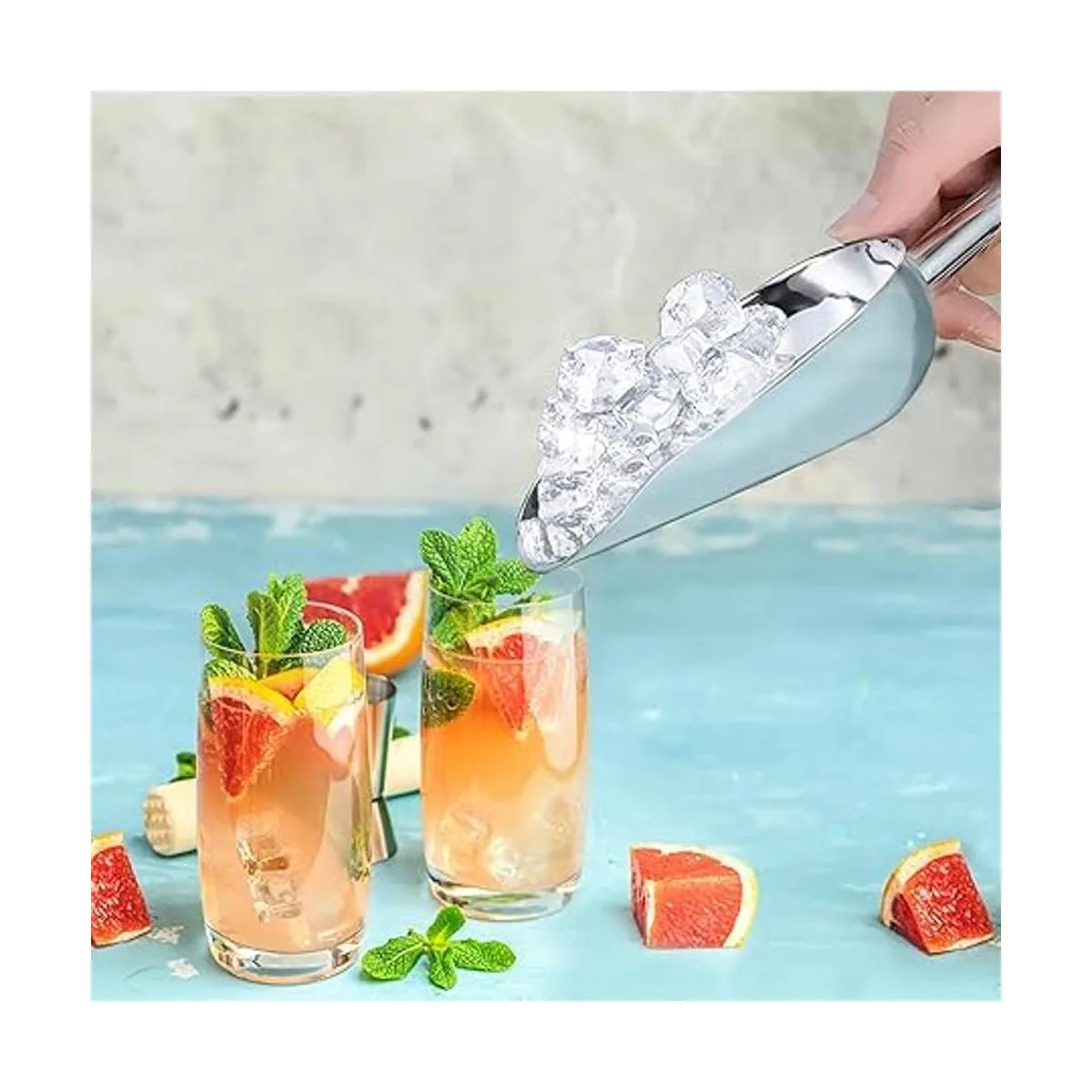 Cucharada de hielo de 6.8 fl oz de acero inoxidable PP_5