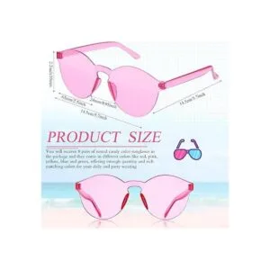 Paquete de 12 gafas de sol redondas sin montura_2