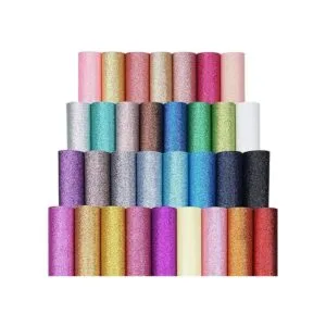 Hojas de espuma sintética con purpurina de 32 colores de 8_2