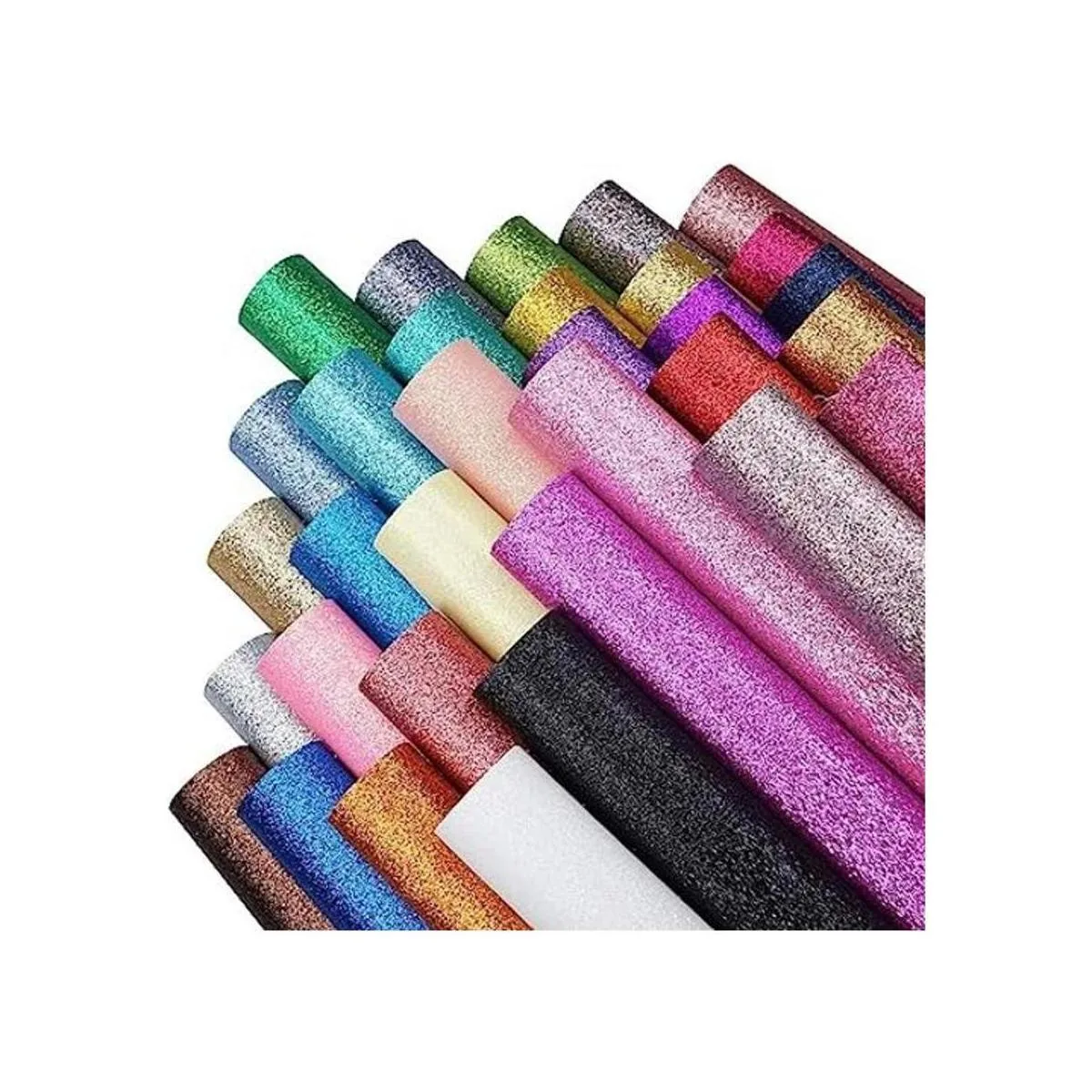 Hojas de espuma sintética con purpurina de 32 colores de 8_1