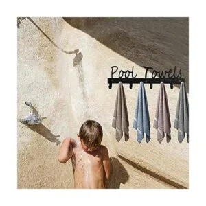 Ganchos para toallas de piscina para baño soporte de_5