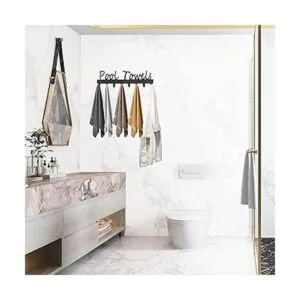 Ganchos para toallas de piscina para baño soporte de_6