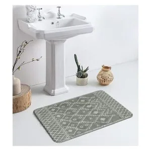 Uphome Alfombra de baño de 20 x 31 pulgadas color gris_6