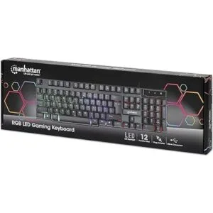 Manhattan Teclado de membrana con cable para juegos con_6