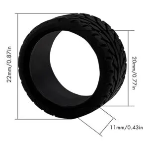 Abendor 4 neumáticos de coche de 128 Rc Drift 2N2W_5