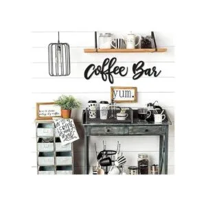 Huray Rayho Letrero de madera para barra de café de pared_5