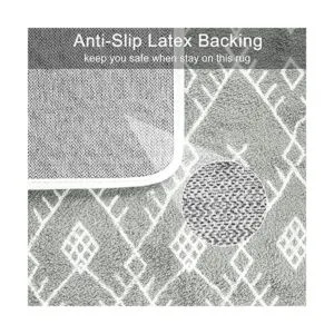 Uphome Alfombra de baño de 20 x 31 pulgadas color gris_3