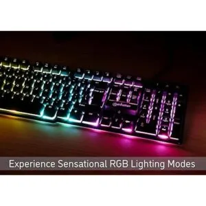 Manhattan Teclado de membrana con cable para juegos con_3