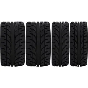 Abendor 4 neumáticos de coche de 128 Rc Drift 2N2W_4