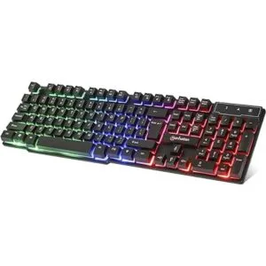 Manhattan Teclado de membrana con cable para juegos con_1