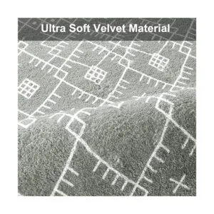 Uphome Alfombra de baño de 20 x 31 pulgadas color gris_2