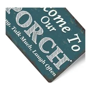 Letrero de bienvenida a nuestro porche para decoración de_3