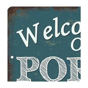 Letrero de bienvenida a nuestro porche para decoración de_5