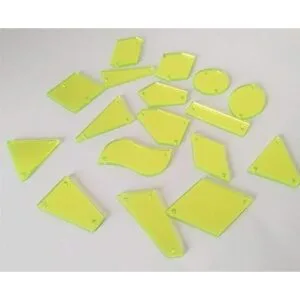 Espejo de acrílico amarillo neón para coser y coser con_2