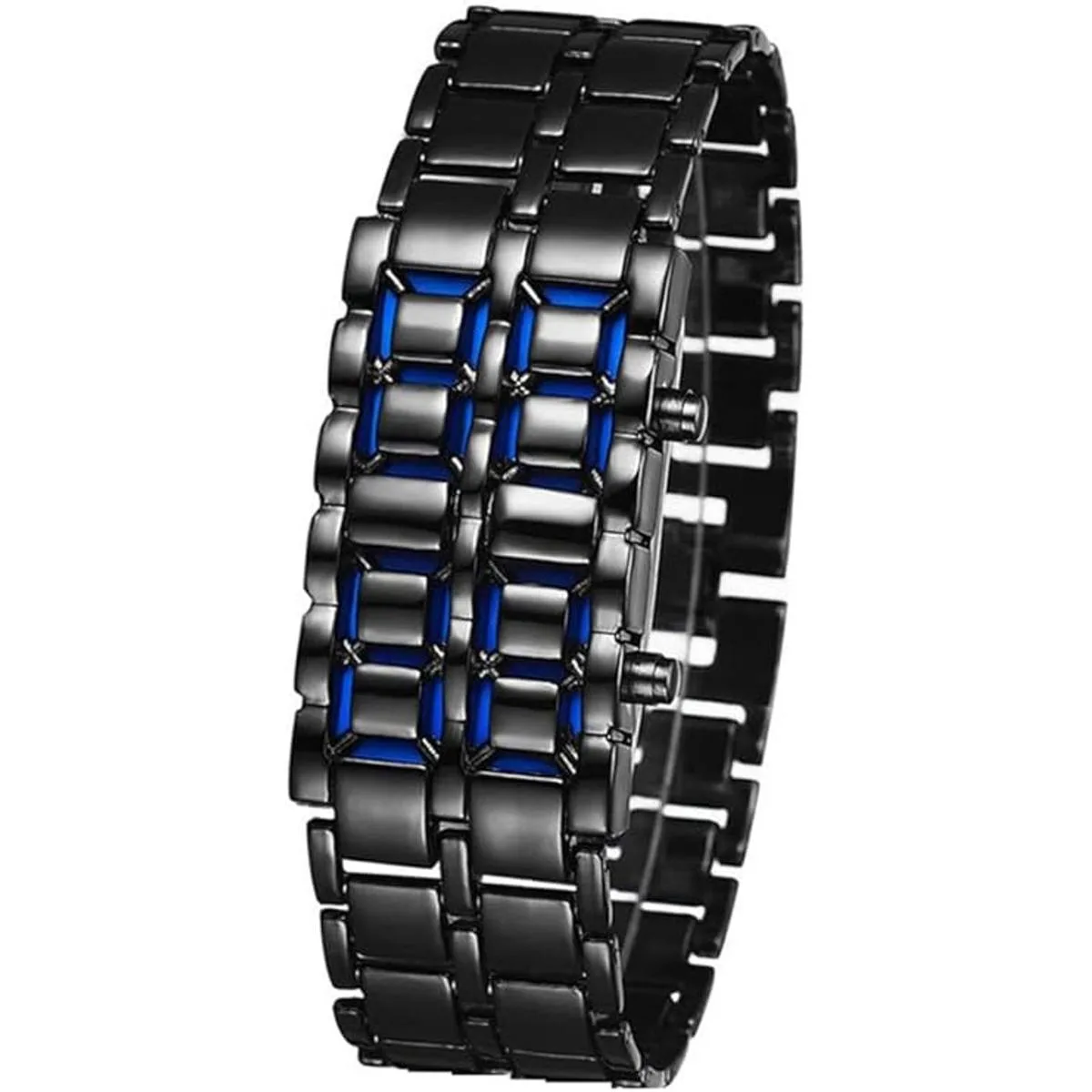 Fashion Mens Binary Sports Watch Digital LED Matrix_7