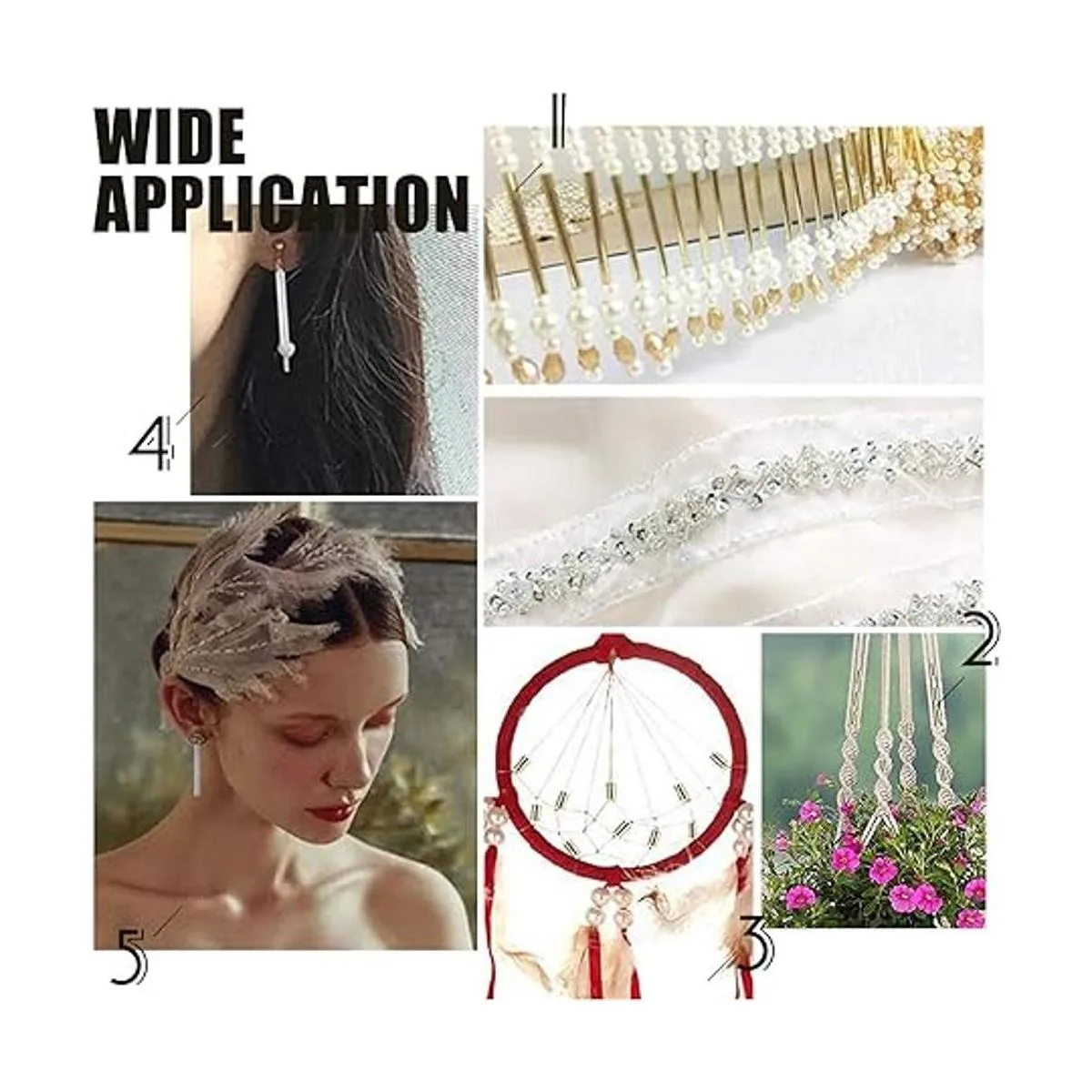 PH PandaHall 60 cuentas de tubo de latón 4 tamaños de 9 a_5