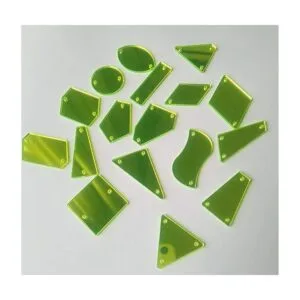 Espejo de acrílico amarillo neón para coser y coser con_5