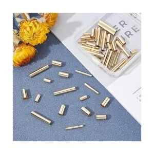 PH PandaHall 60 cuentas de tubo de latón 4 tamaños de 9 a_3