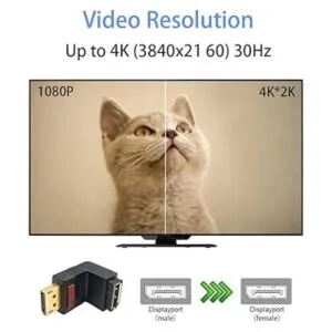 Adaptador Poyiccot DP a DP de 90 grados hacia arriba de_6