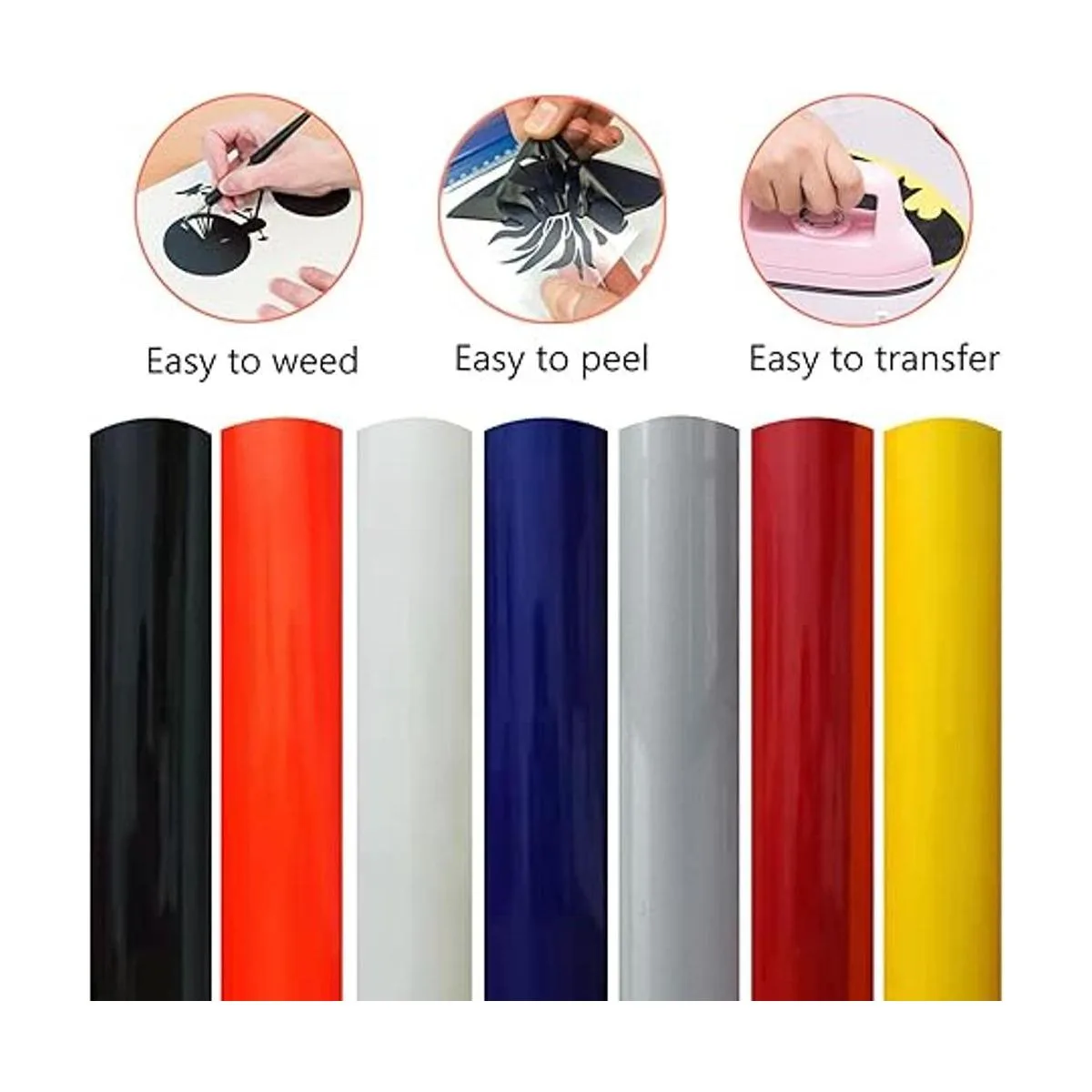 Hojas de vinilo de transferencia de calor 3D de 12 x 10_3