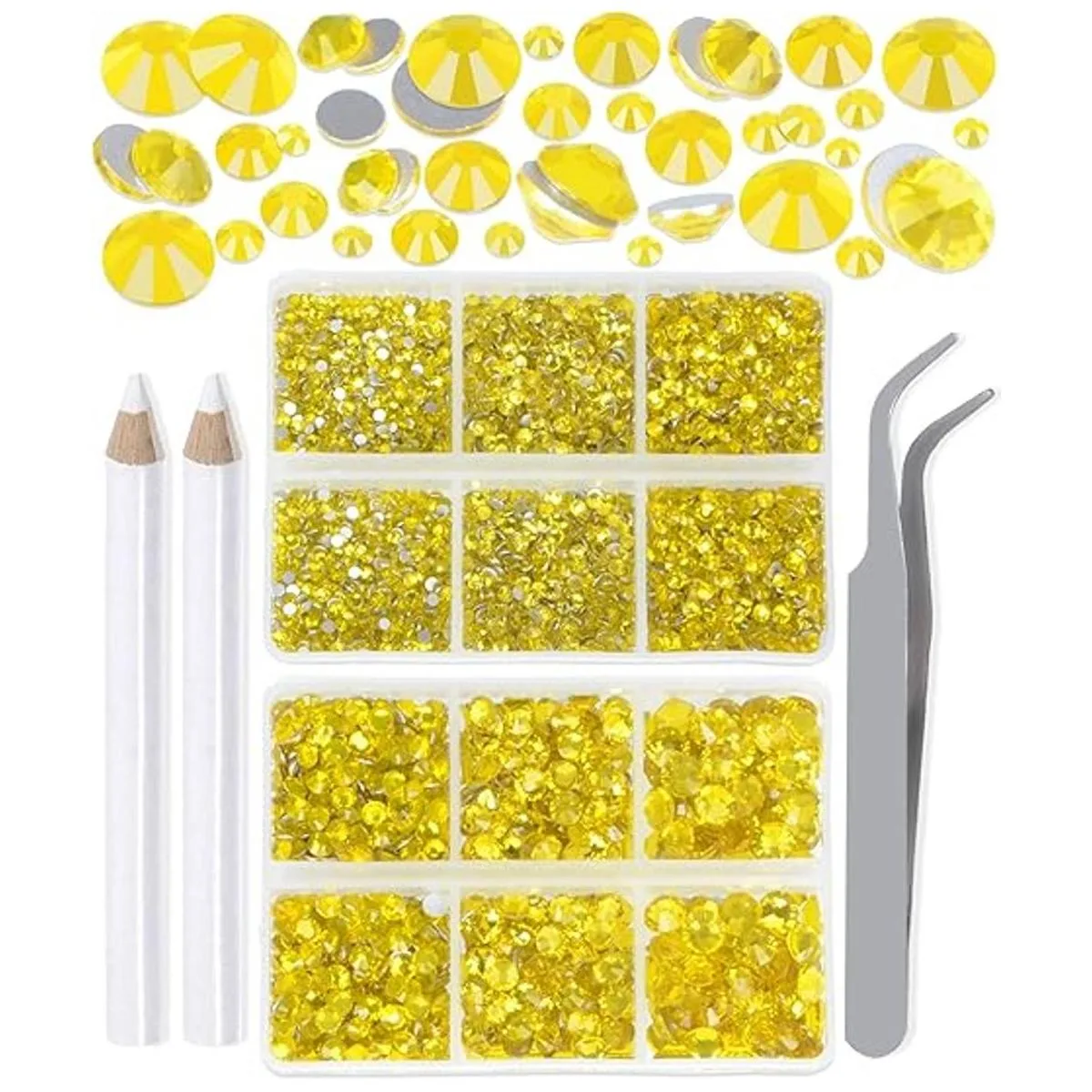 LPBeads 6000 diamantes de imitación citrino no_1