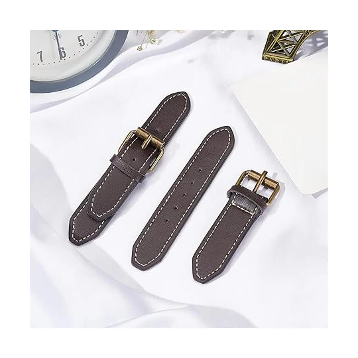 FINGERINSPIRE 6 juegos de cierres de cuero cosidos con_4