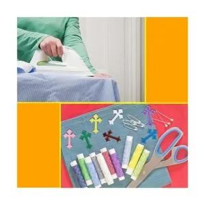 Nicime 33 parches cruzados parches de hierro para_7