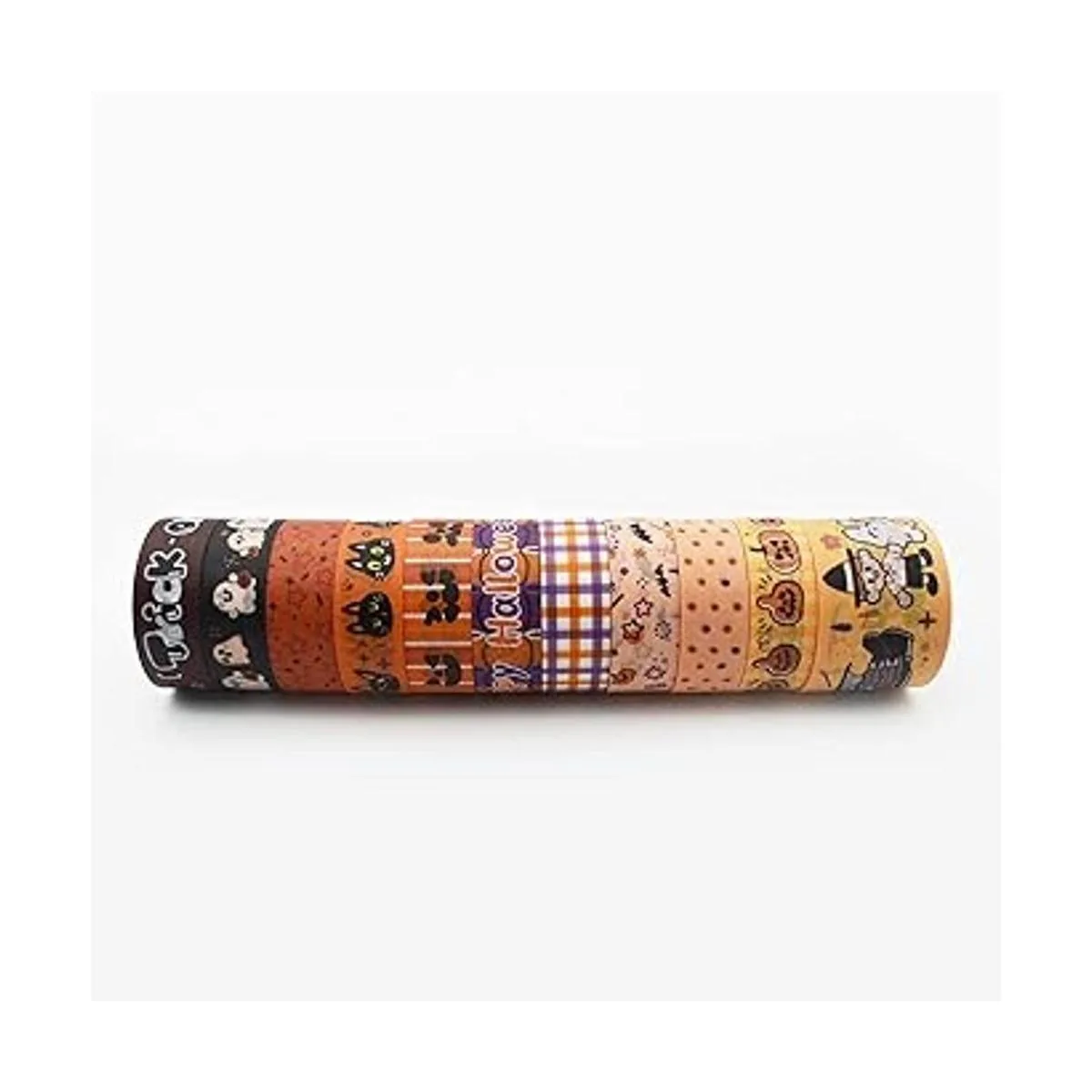 Juego de cinta Washi linda para Halloween color negro y_6