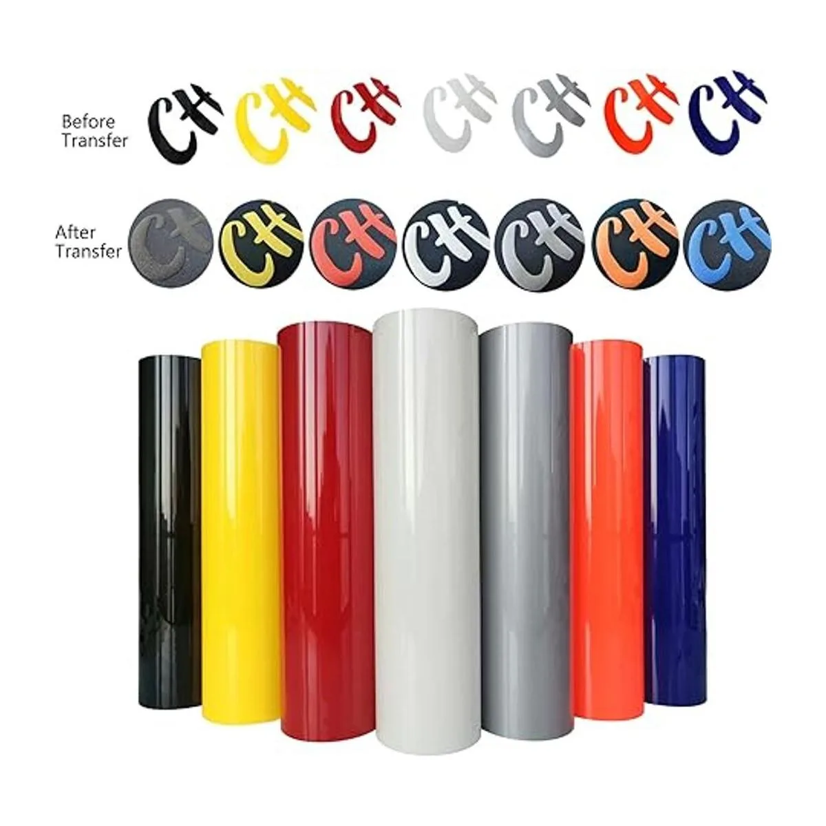 Hojas de vinilo de transferencia de calor 3D de 12 x 10_4