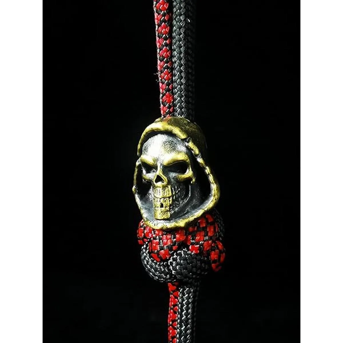 Esqueleto de la muerte de latón antiguo cuentas EDC_2