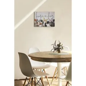 Divertida cita en lienzo de vaca lindas impresiones de_4