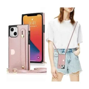 DEFBSC Funda con correa de dedo para iPhone 13 funda de_1