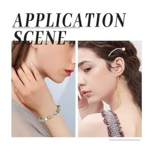 PH PandaHall 60 cuentas de tubo de latón 4 tamaños de 9 a_4