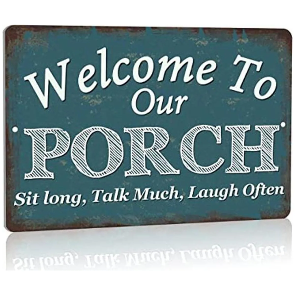 Letrero de bienvenida a nuestro porche para decoración de_1
