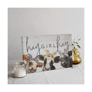 Divertida cita en lienzo de vaca lindas impresiones de_2