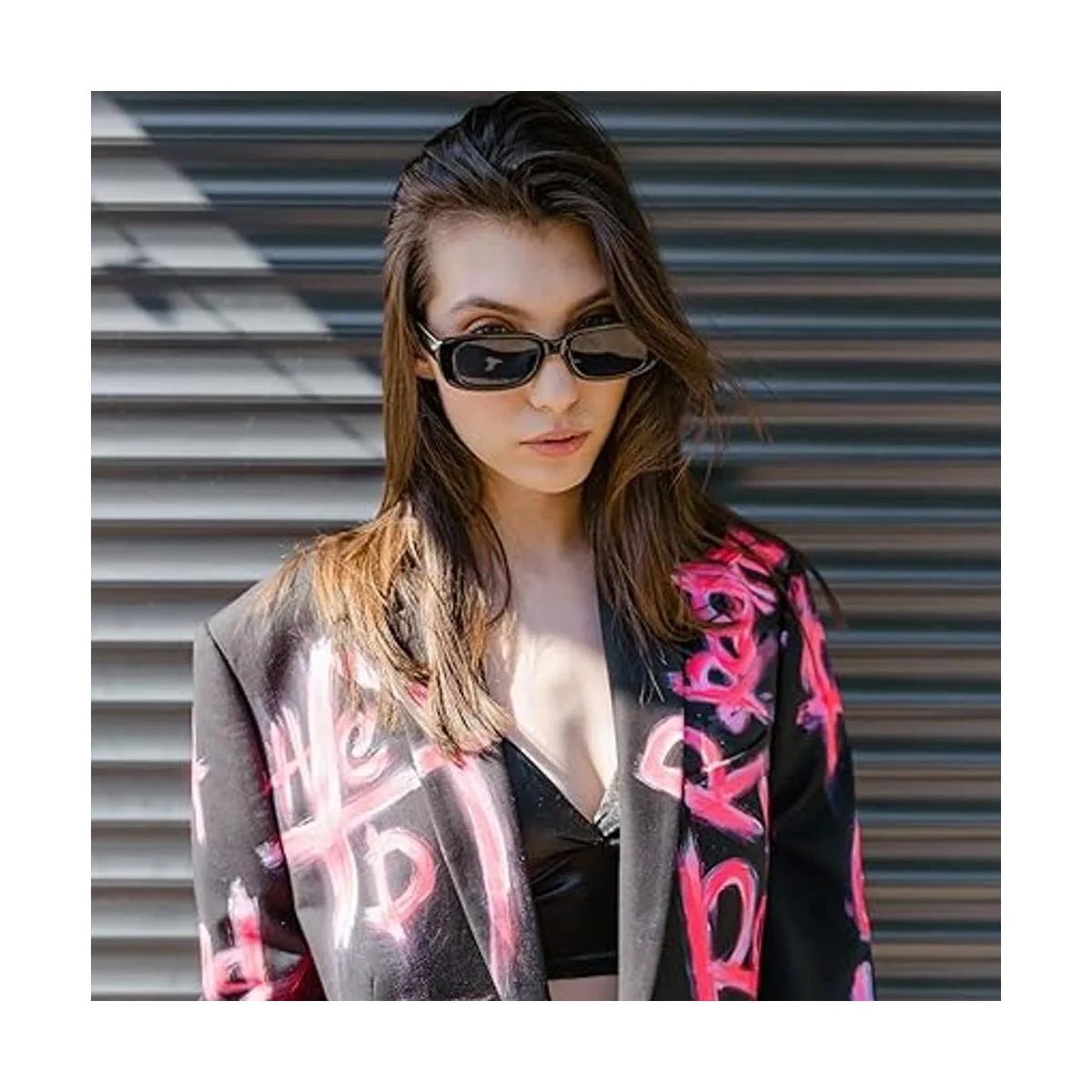 Paquete de 820 lentes de sol rectangulares coloridos a_2