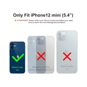 ORNARTO Compatible con iPhone 12 Mini silicona líquida_2