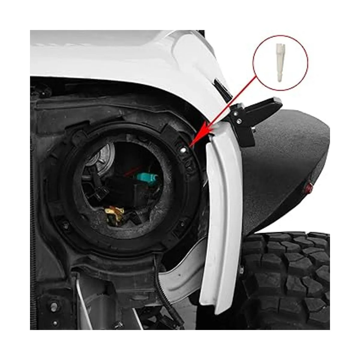 uBox Wrangler Anillo de retención de montaje para faros_2